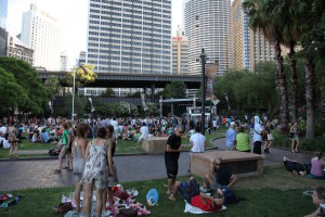 Australia Day bands in The Rocks