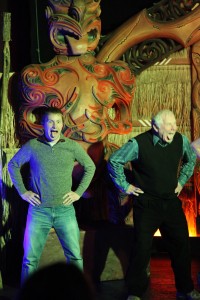 Ryan and Dad doing the Haka