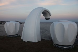 A giant faucet, part of Sculpture by the Sea